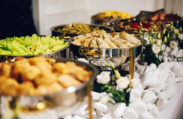amazing wedding food