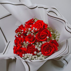 One Dozen Roses Bouquet