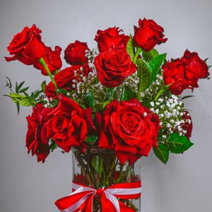 Roses with Vase
